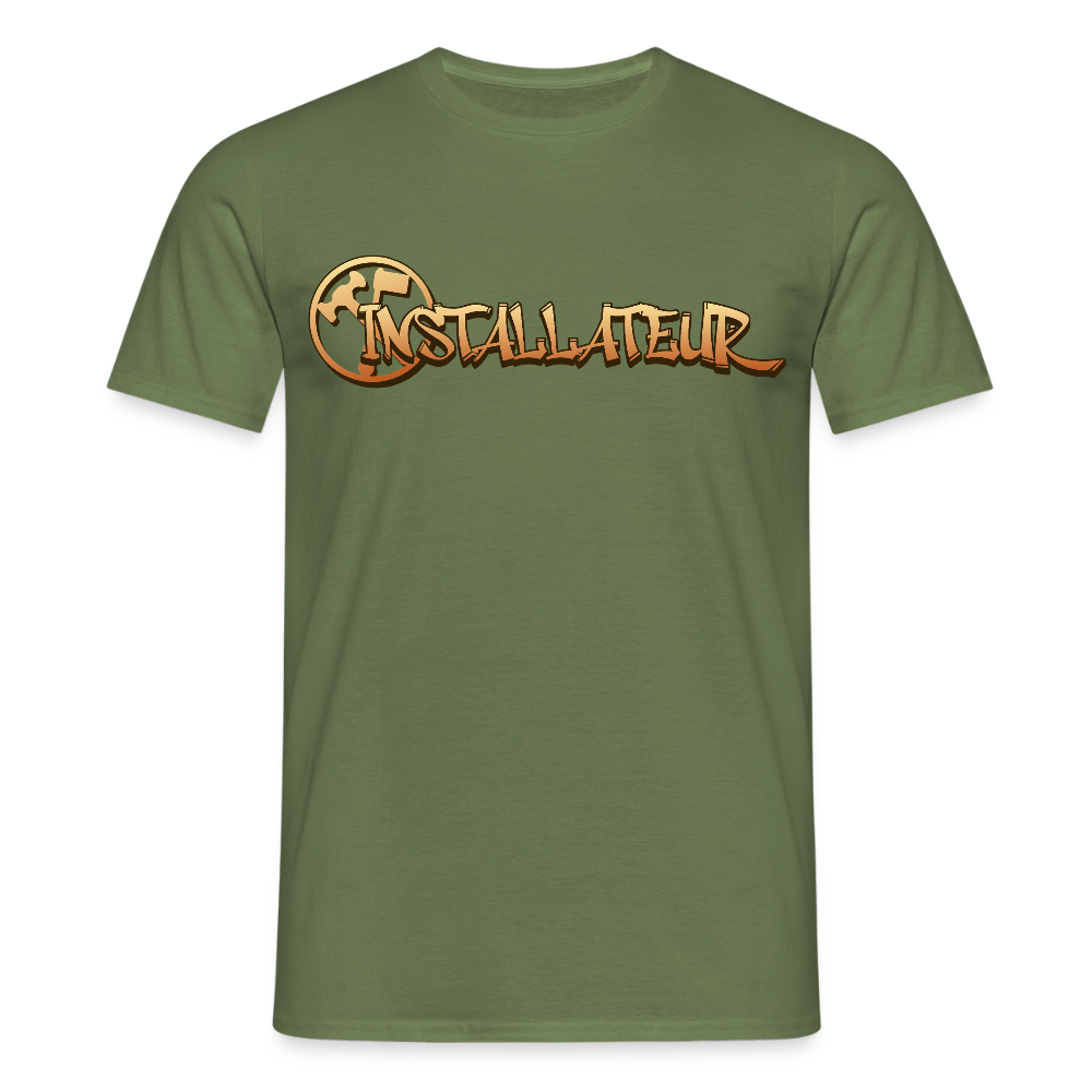 Unisex T-Shirt "Installateur" Militärgrün Männer T-Shirt