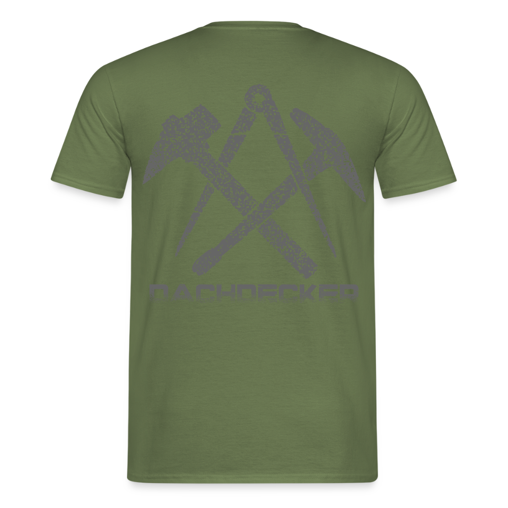 Unisex T-Shirt "Dachdecker" Militärgrün Männer T-Shirt