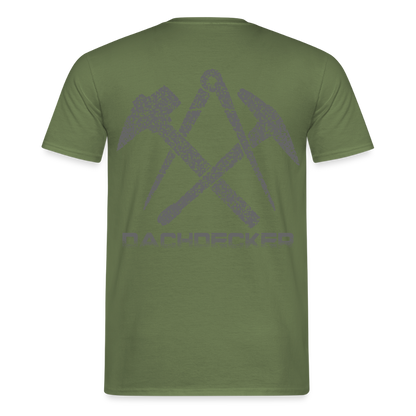 Unisex T-Shirt "Dachdecker" Militärgrün Männer T-Shirt