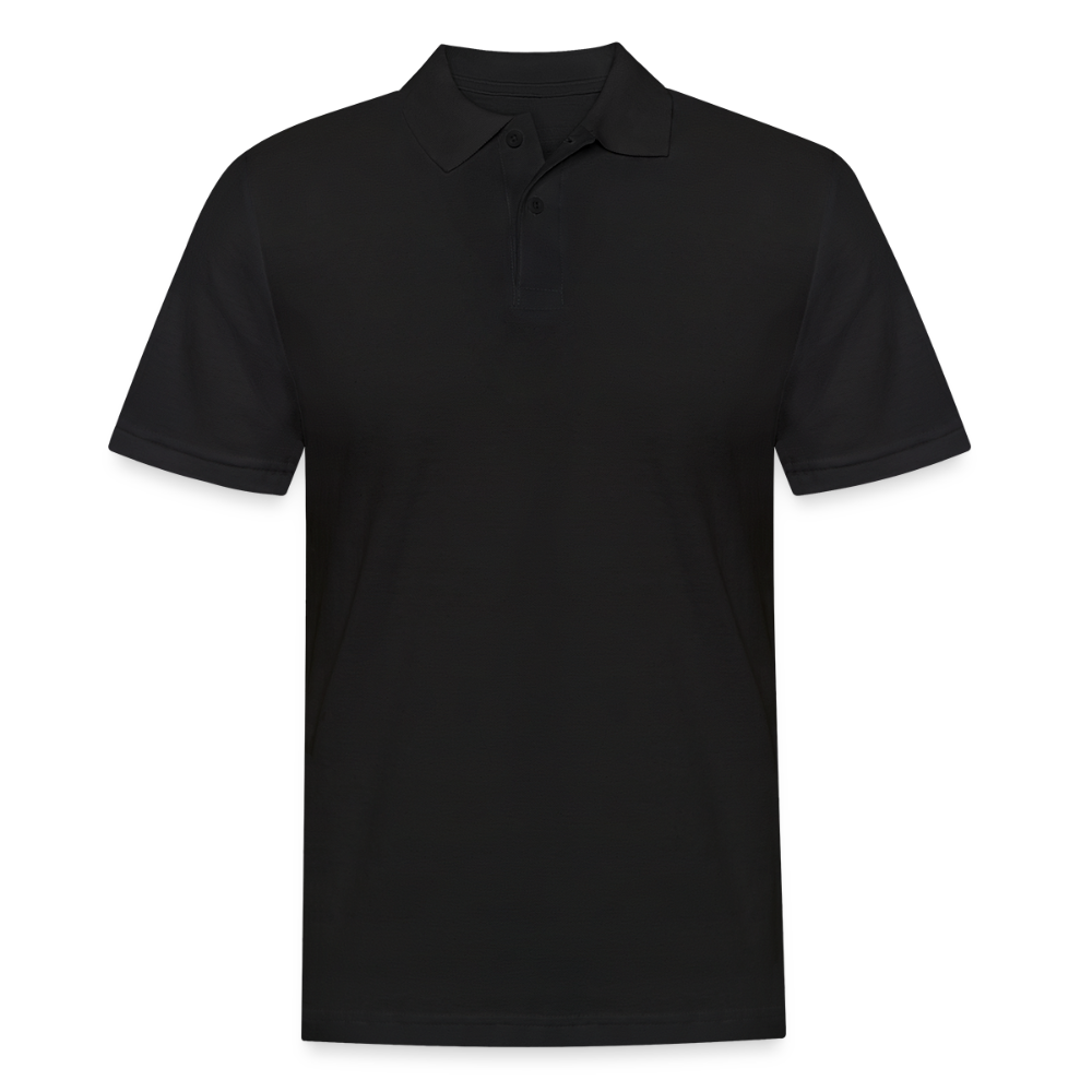 Männer Poloshirt "Gerüstbauer" (hinten bedruckt) - Schwarz
