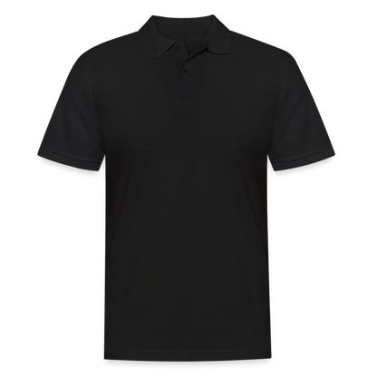 Männer Poloshirt "Gerüstbauer" (hinten bedruckt) - Schwarz