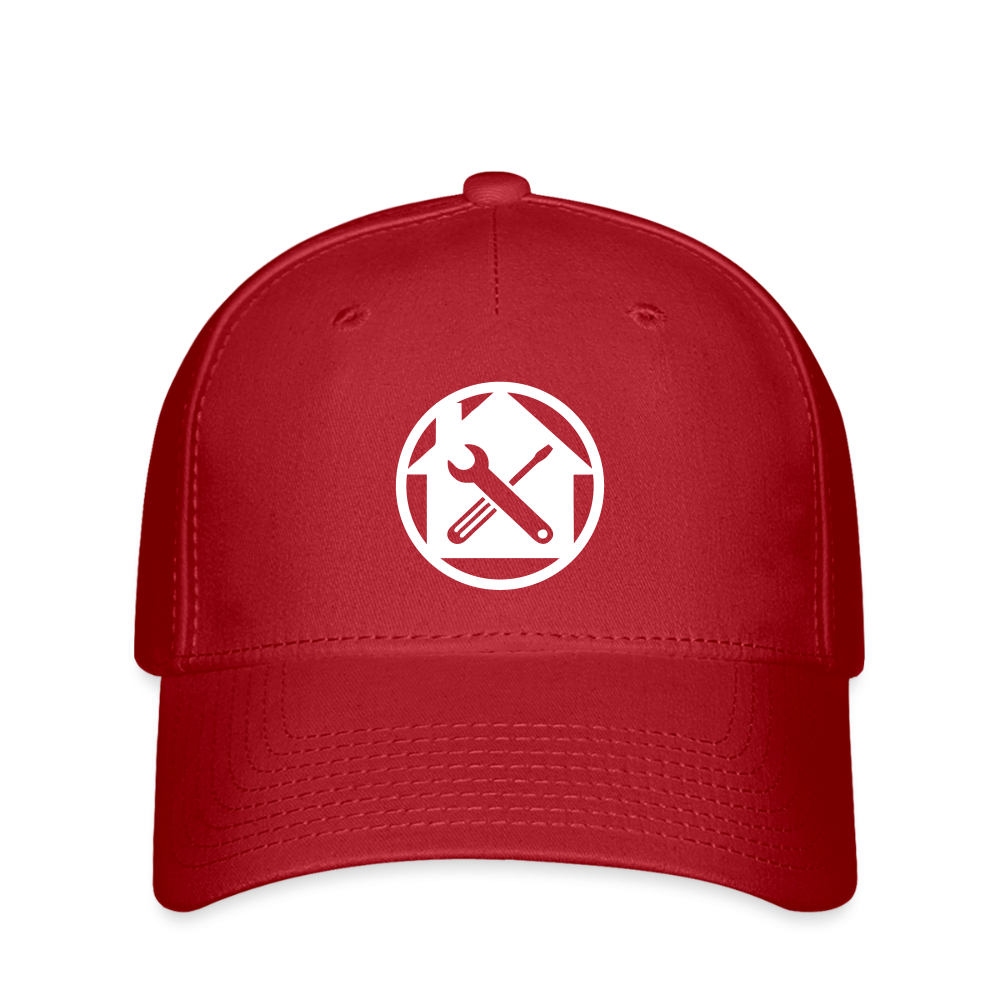 Flexfit Cap "Hausmeister" Rot Flexfit Cap