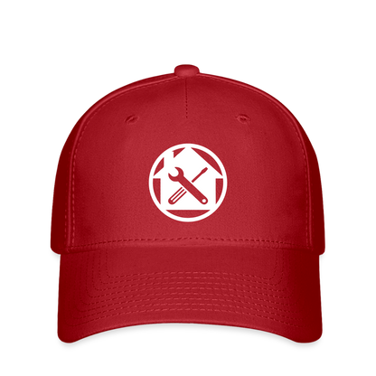 Flexfit Cap "Hausmeister" Rot Flexfit Cap