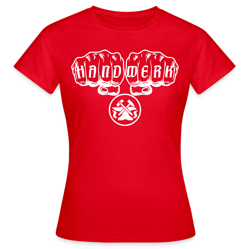 Frauen T-Shirt "Metallbauer" Rot Frauen T-Shirt