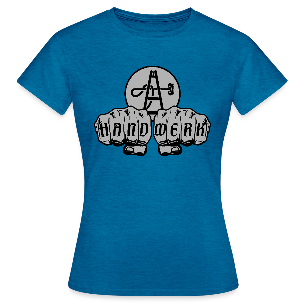 Frauen T-Shirt "Gebäudereiniger" - Antikblaues Saphir meliert