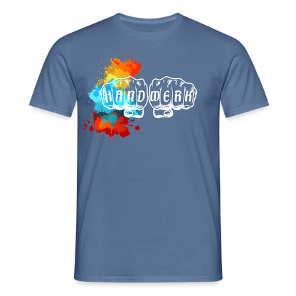Unisex T-Shirt "Splash" Taubenblau Männer T-Shirt
