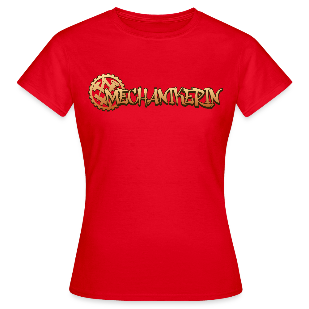 Frauen T-Shirt "Mechanikerin" Rot Frauen T-Shirt