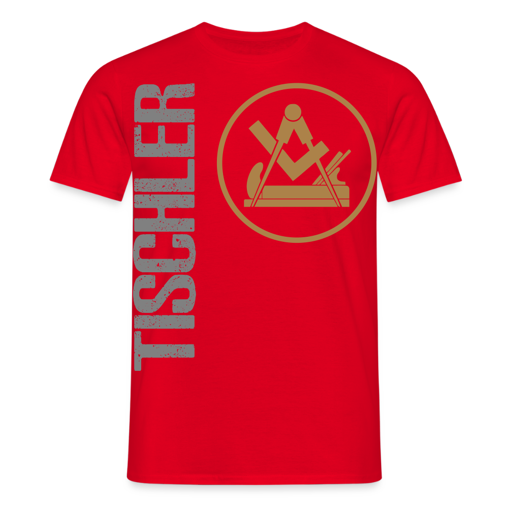 Unisex T-Shirt "Tischler" Rot Männer T-Shirt