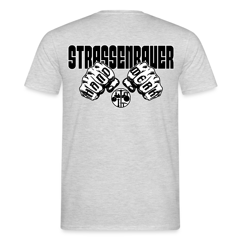 Unisex T-Shirt "Strassenbauer" Grau meliert Männer T-Shirt