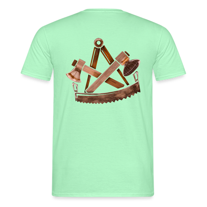 Unisex T-Shirt "Zimmermann" (beidseitig bedruckt) - Mintgrün