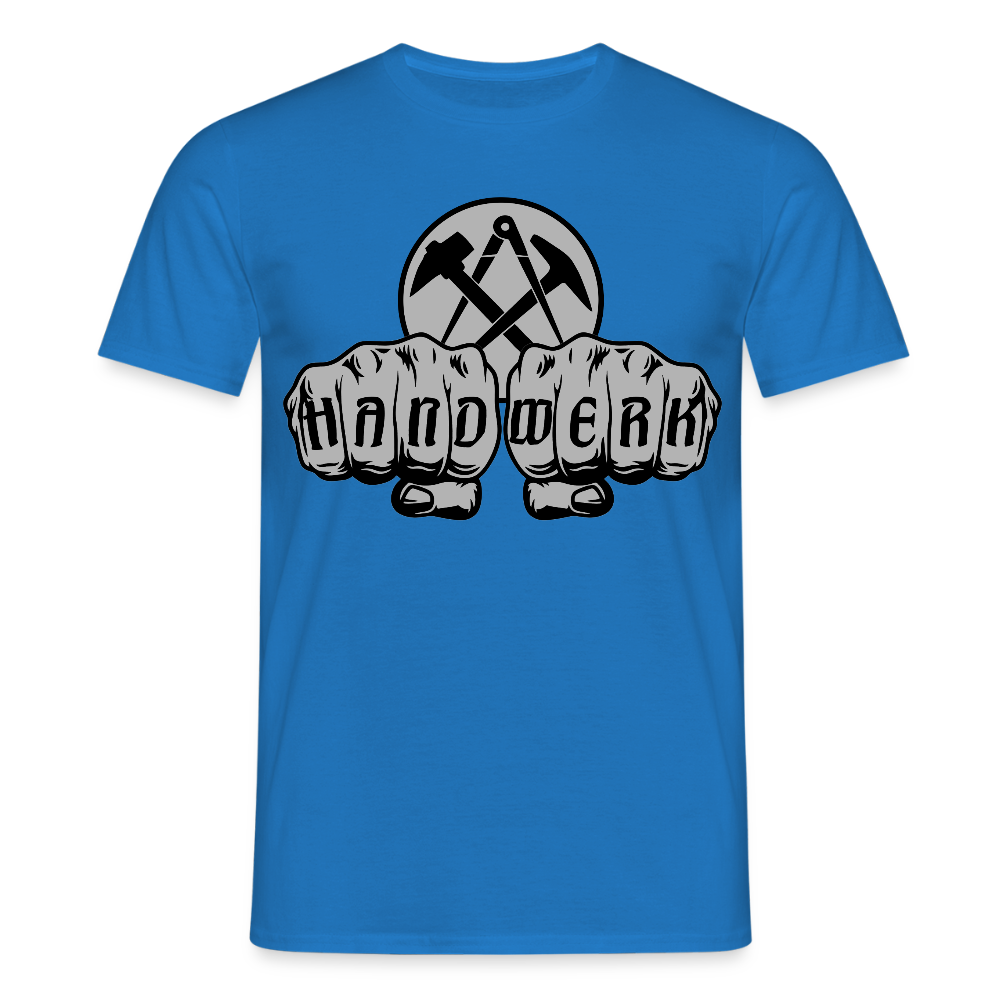 Unisex T-Shirt "Dachdecker" Royalblau Männer T-Shirt