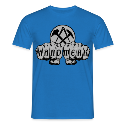 Unisex T-Shirt "Dachdecker" Royalblau Männer T-Shirt