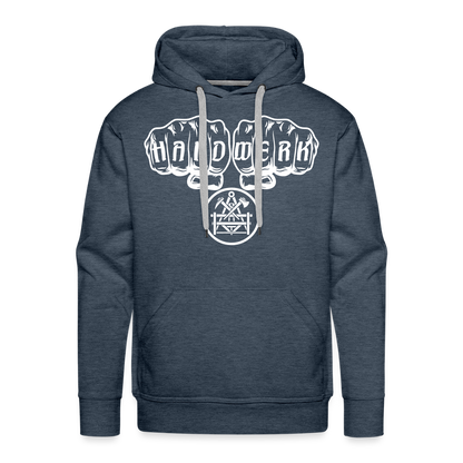 Männer Premium Hoodie "Betonbauer" Jeansblau Männer Premium Hoodie