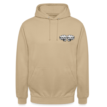 Unisex Hoodie "Klimatechniker" (beidseitig bedruckt) - Beige