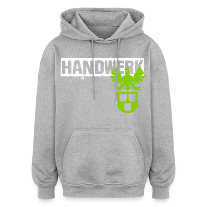 Oversized Unisex Hoodie "Maler/Lackierer" Grau meliert Oversized Unisex Hoodie
