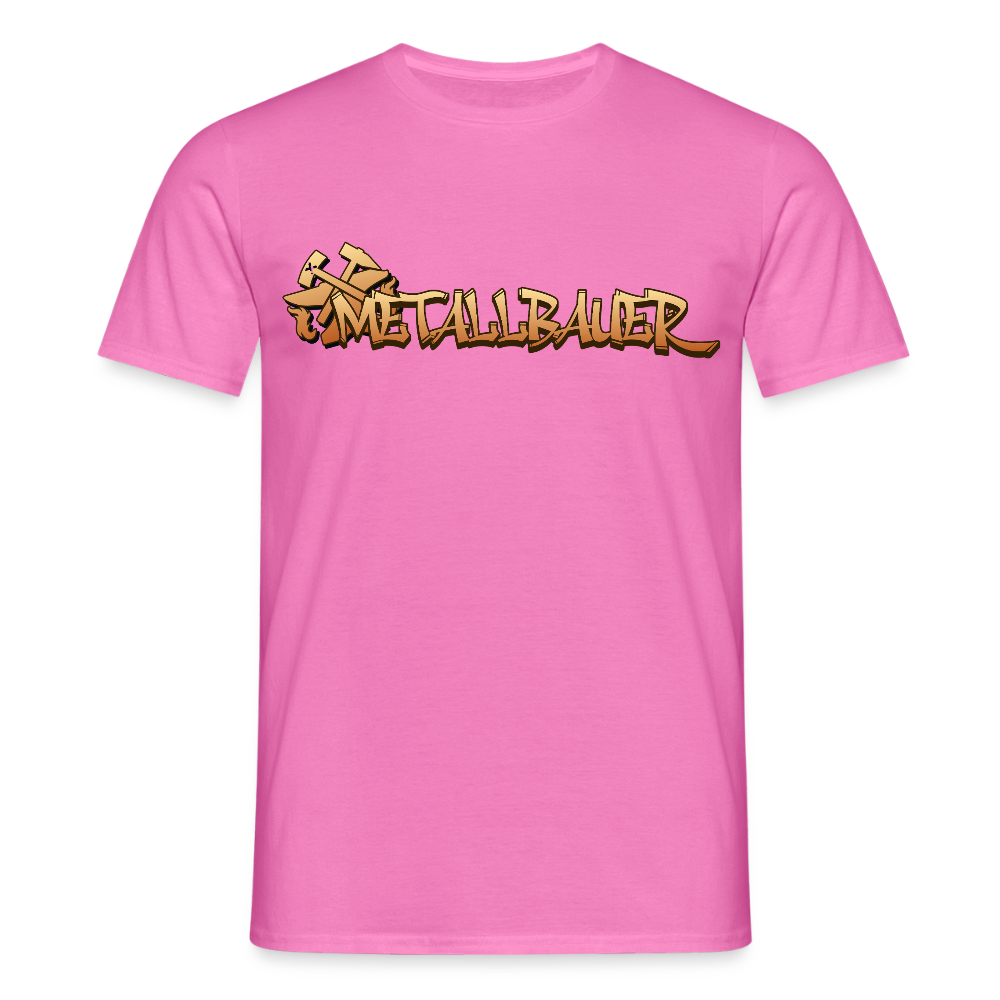 Unisex T-Shirt "Metallbauer" Pink Männer T-Shirt