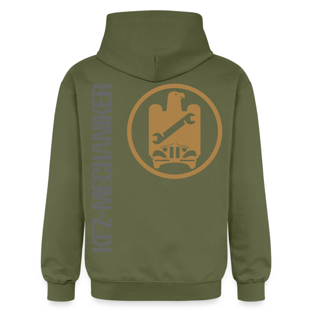 Gildan Unisex Softstyle® "KFZ-Mechaniker" Militärgrün Gildan Unisex Softstyle® Midweight Hoodie