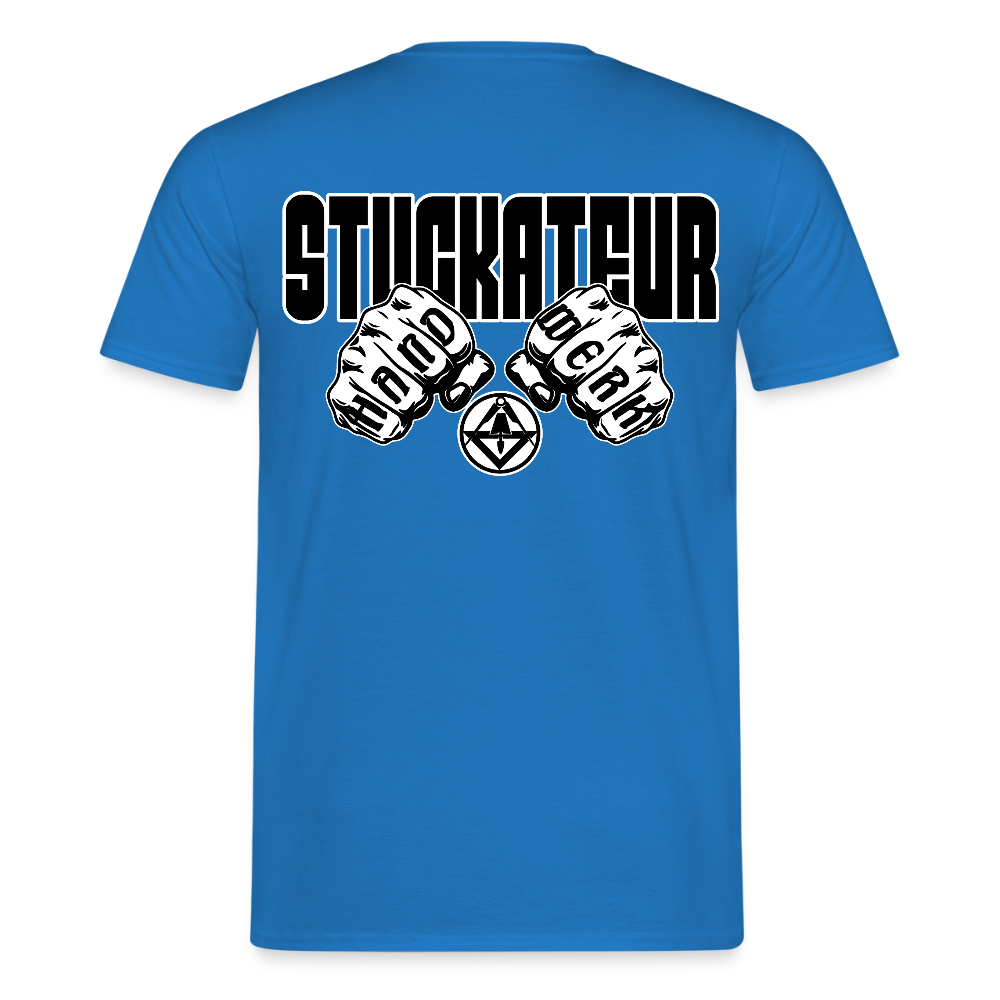 Unisex T-Shirt "Stuckateur" Royalblau Männer T-Shirt