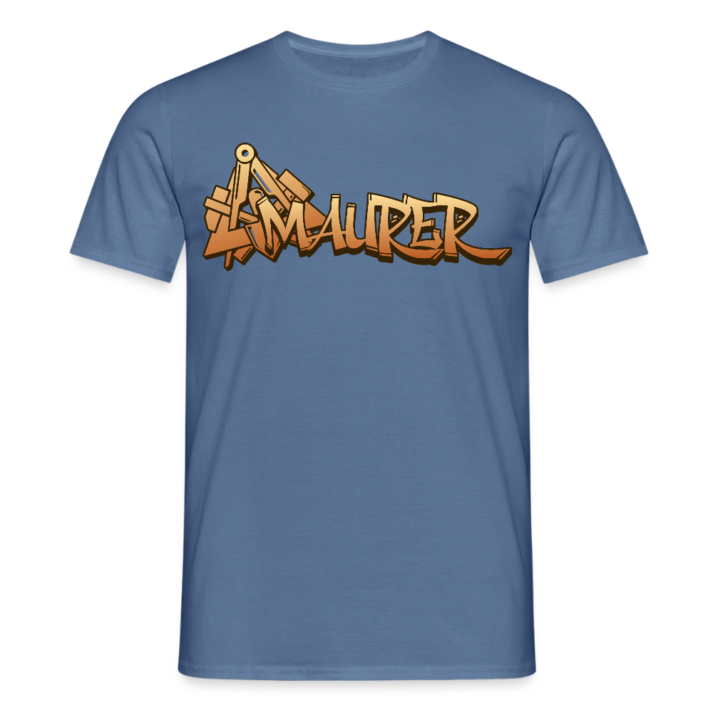 Unisex T-Shirt "Maurer" Taubenblau Männer T-Shirt