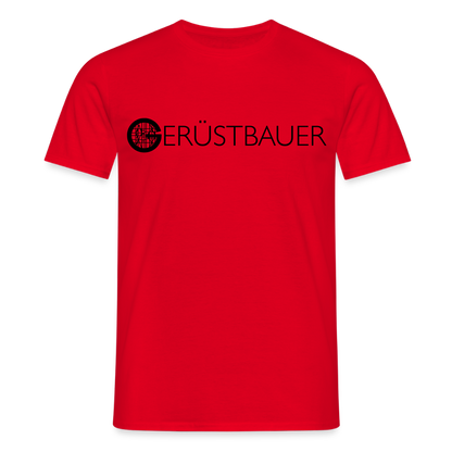 Unisex T-Shirt "Gerüstbauer" Rot Männer T-Shirt
