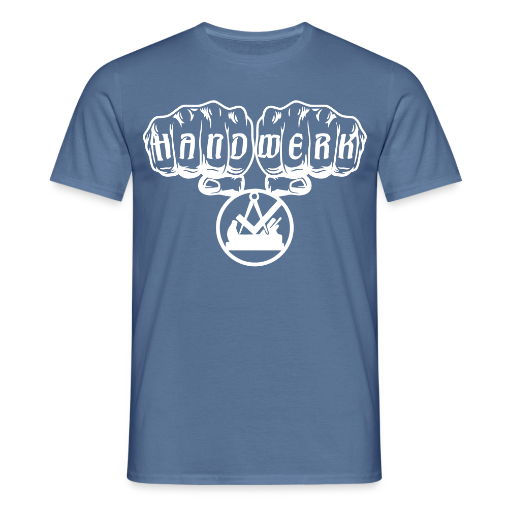 Unisex T-Shirt "Schreiner" Taubenblau Männer T-Shirt