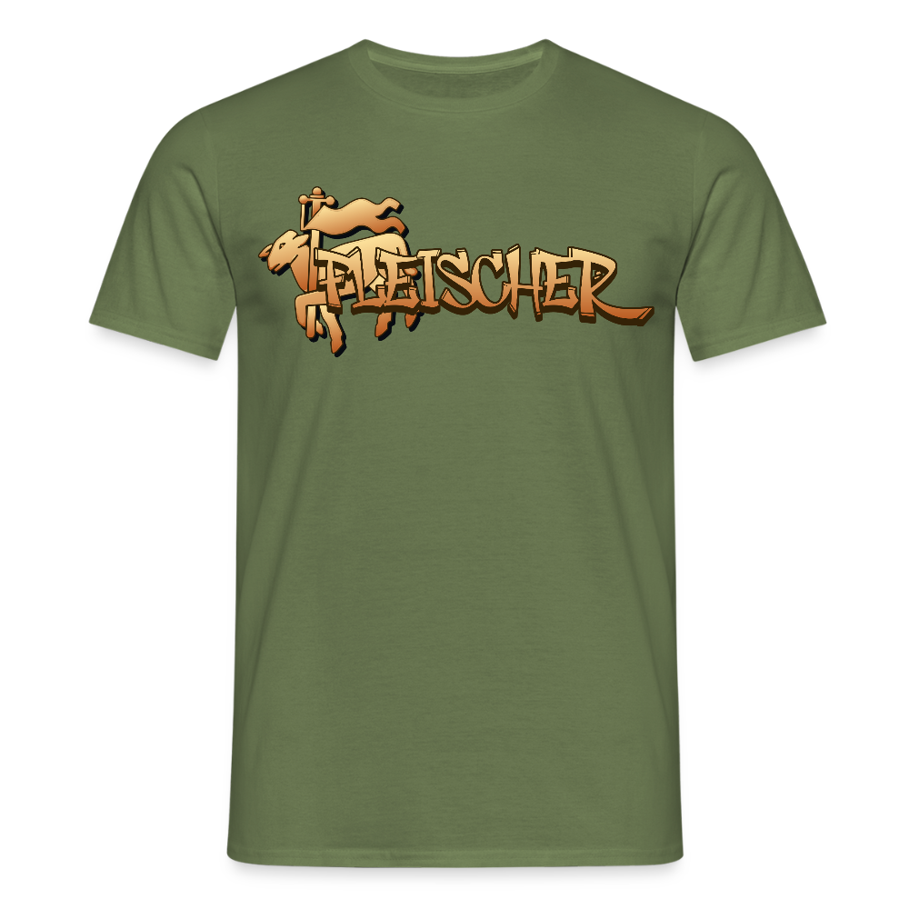 Unisex T-Shirt "Fleischer" Militärgrün Männer T-Shirt