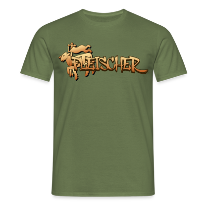 Unisex T-Shirt "Fleischer" Militärgrün Männer T-Shirt