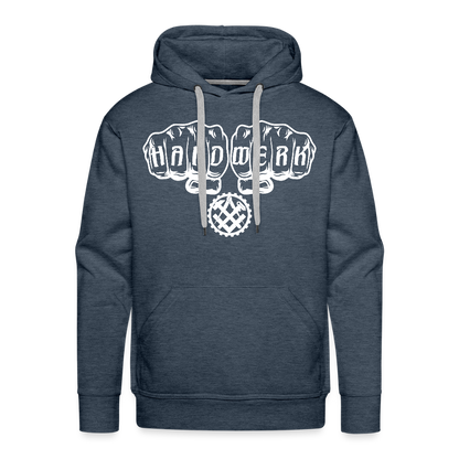 Männer Premium Hoodie "Mechaniker" Jeansblau Männer Premium Hoodie
