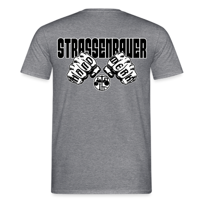 Unisex T-Shirt "Strassenbauer" Graphit meliert Männer T-Shirt