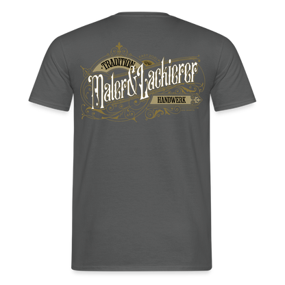 Unisex T-Shirt "Maler & Lackierer" Nostalgie Handwerk Anthrazit Männer T-Shirt