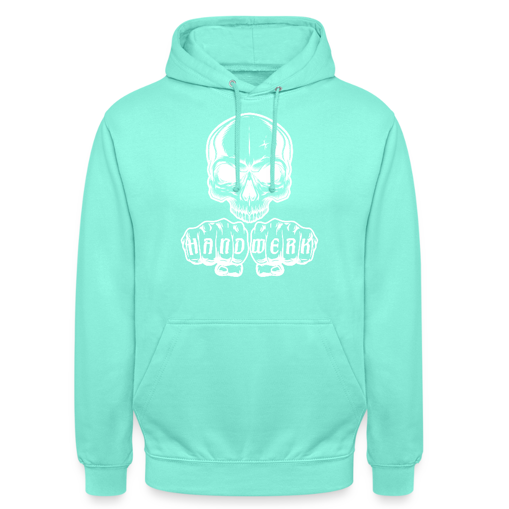 Unisex Hoodie "Skull-Handwerk" Mint Unisex Hoodie