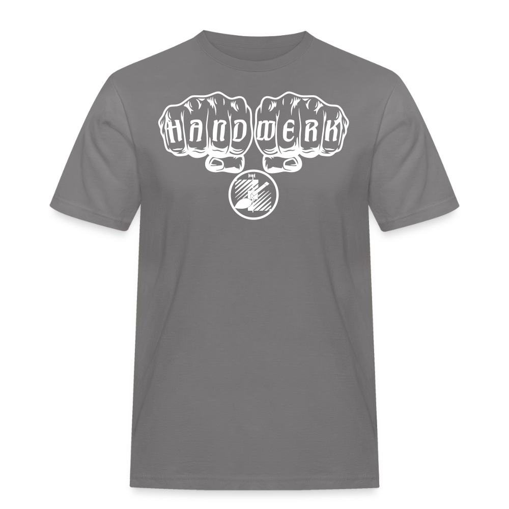 Männer Workwear T-Shirt "Fliesenleger" - Grau