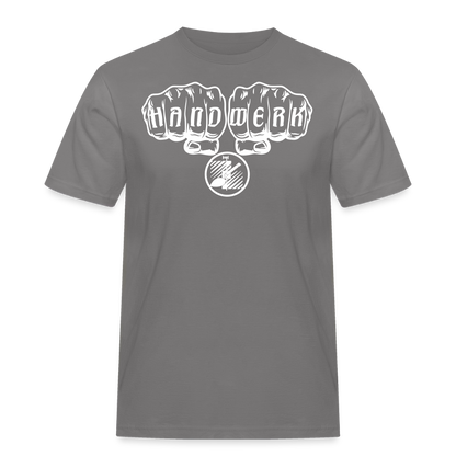 Männer Workwear T-Shirt "Fliesenleger" Grau Männer Workwear T-Shirt