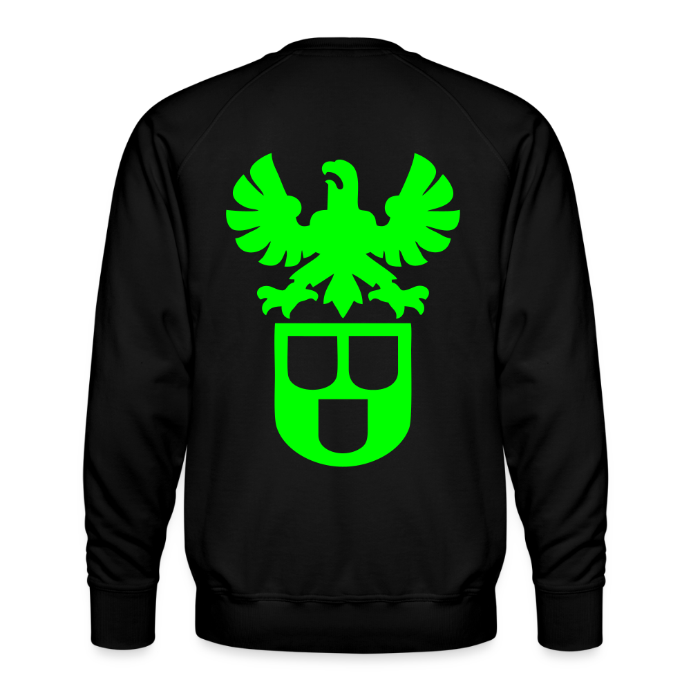 Unisex Premium Pullover "Lackierer" neongrün Schwarz Männer Premium Pullover