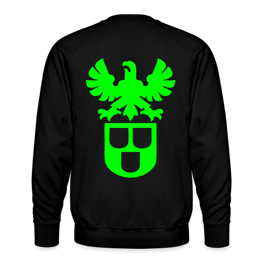 Unisex Premium Pullover "Lackierer" neongrün Schwarz Männer Premium Pullover
