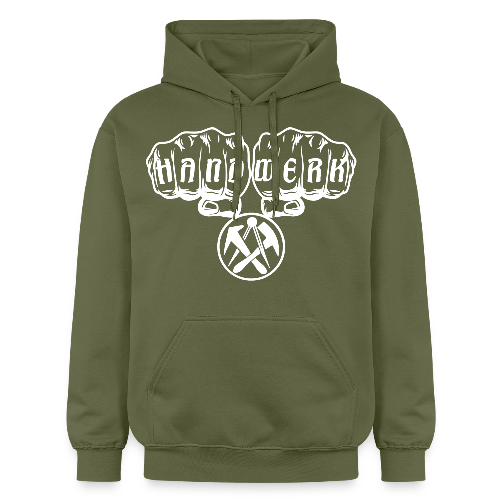 Gildan Unisex Softstyle® "Dachdecker" Militärgrün Gildan Unisex Softstyle® Midweight Hoodie