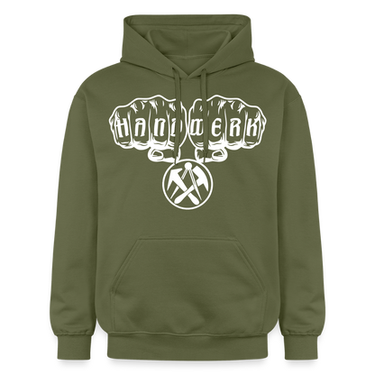 Gildan Unisex Softstyle® "Dachdecker" Militärgrün Gildan Unisex Softstyle® Midweight Hoodie