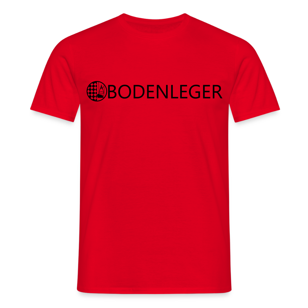 Unisex T-Shirt "Bodenleger" Rot Männer T-Shirt