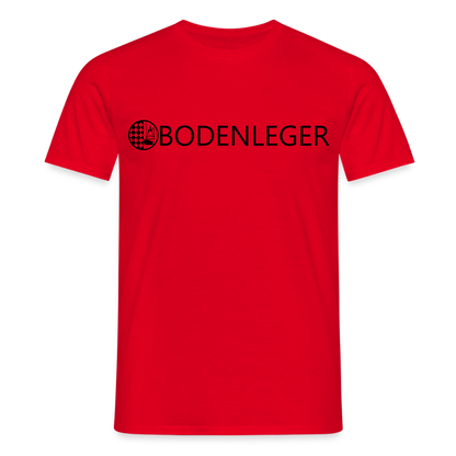 Unisex T-Shirt "Bodenleger" Rot Männer T-Shirt
