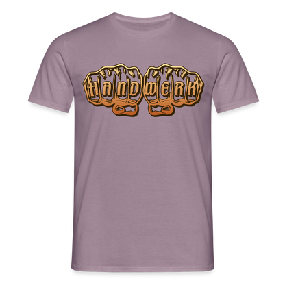 Unisex T-Shirt "Handwerk" Lilagrau Männer T-Shirt