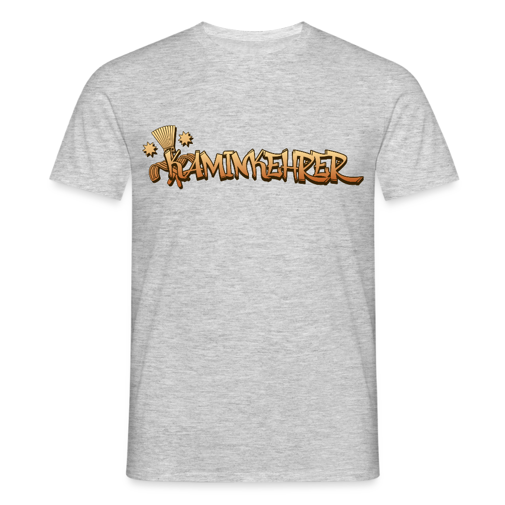 Unisex T-Shirt "Kaminkehrer" Grau meliert Männer T-Shirt