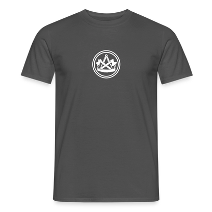 Unisex Zimmermann T-Shirt von Spreadconnect, beidseitig bedruckt mit Skull & Zunft Handwerker Motiv, aus Baumwolle