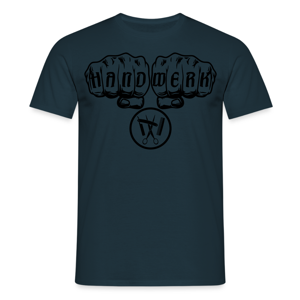 Unisex T-Shirt "Friseur" Navy Männer T-Shirt
