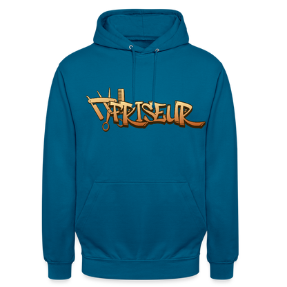 Unisex Hoodie "Friseur" Tiefseeblau Unisex Hoodie