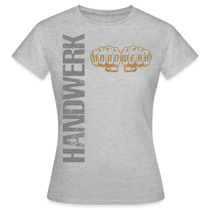 Frauen T-Shirt "Handwerk24" Grau meliert Frauen T-Shirt