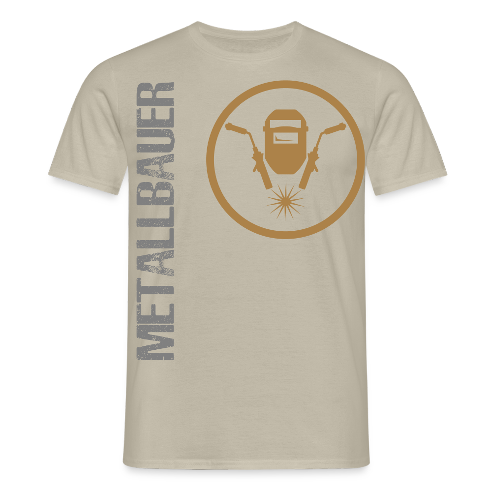 Unisex T-Shirt "Metallbauer" Sandbeige Männer T-Shirt