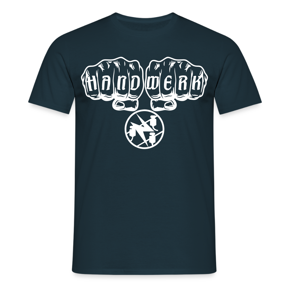 Unisex T-Shirt "Elektriker" Navy Männer T-Shirt