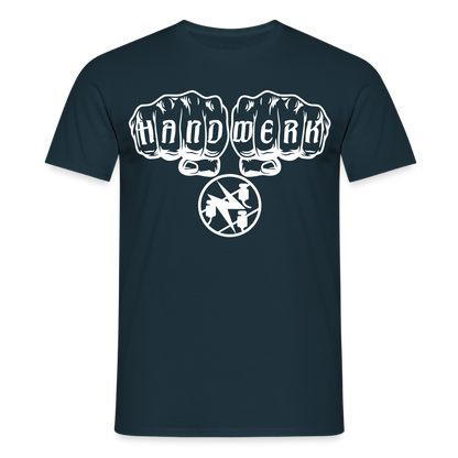 Unisex T-Shirt "Elektriker" Navy Männer T-Shirt