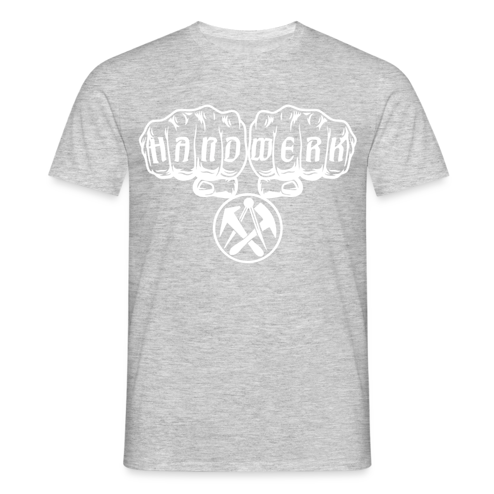 Unisex T-Shirt "Dachdecker" Grau meliert Männer T-Shirt