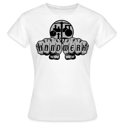 Frauen T-Shirt "Strassenbauer" Weiß Frauen T-Shirt